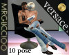 versace  kiss chair 