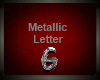 Silver Metallic Letter G