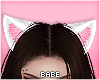 ♥White Kitty Ears