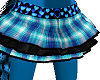 Blue Plaid Heart Skirt