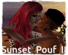 Sunset Romantic Pouf 3p
