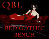 Red Gothic Bench