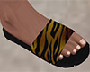 Tan Tiger Stripe Sandals (M)