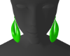 Neon Green Earrings