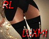 Gold Zip Long Boots  RL