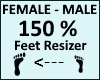 Feet Resizer 150%  F/M