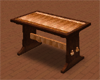 Golden Brown Wood Table