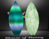 Green Surfboard Decor