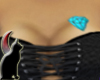 Blue diamond breast tat