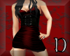 RED corset short dress