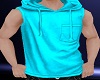 Teal Sleeveless Hoodie