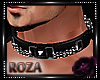 *R*Black Leather Choker*