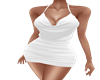 Sexy White Satin Dress