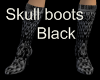Black Skull Boots