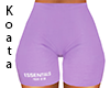 E. Purple Biker Shorts