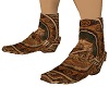 Tooled Brown Cowboy Boot