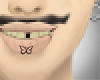 butterfly lip tattoo
