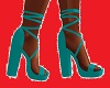 hot teal heels
