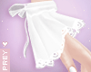White Bow Lace Gloves
