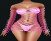 Pink Net Bikini {F}