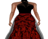 Juana Red/Black Gown