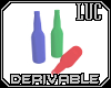 [luc]D glass bottles