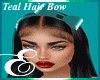 TEAL HAIR BOW ℰ