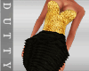 UD Sexy Black Gold Dress