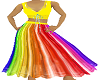 skirt & top rainbow & ye