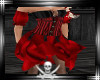 Pirate red corset dress