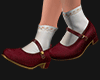 Red Mary Jane shoes