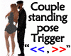 Couple Front -Back Stand