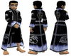 Samurai black long coat