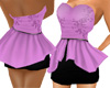 Lilac/Black Ruffle Dress