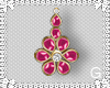 G l Pink Flower Earrings