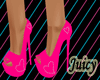 Hot Pink Dia. Heart Heel