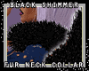 {W} Black Shimmer Collar