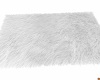 White fur rug