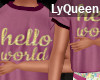 LYQ| Hello| Kiddie shirt