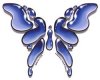 Blue liqui butterfly