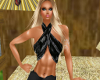 black velvet crop top