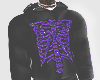 purple rhinestone hoodie