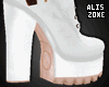 [AZ] white boots platfor