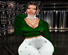 XMAS GREEN PJ TOP