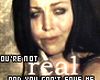 Amy Lee Not Real Sticker