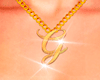 Necklace Letter G Female