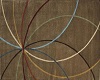 brown rug with lines