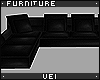 v. Black Sectional Couch