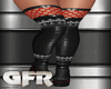 red & black boots