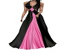 black pink Gown